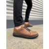 JY151 Boost Bağcıklı Cilt Erkek Günlük Sneaker Ayakkabı CST - Taba
