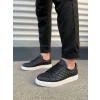 JY166 Prestige Bağcıklı Cilt Kapitone Desenli Erkek Günlük Sneaker Ayakkabı CBT - Siyah