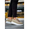 JY814 Axel Bağcıklı Süet Erkek Günlük Sneaker Ayakkabı SBT Krem