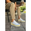 MN979 - Santoni GBT Spor Erkek Ayakkabı BEYAZ/SARI