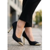 Norji Bej Saten Stiletto Ayakkabı