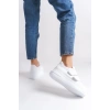 VALENCIA Bağcıksız Cırt Cırtlı Ortopedik Taban Kadın Sneaker Spor Ayakkabı CBT - Beyaz
