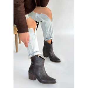 Akver Vizon Süet Topuklu Bot