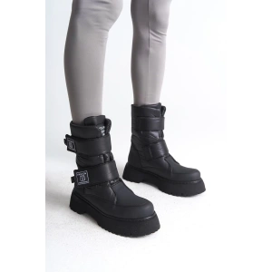 ELISA Cırt Cırtlı  Paraşüt KumaşKadın Bot CST - Siyah