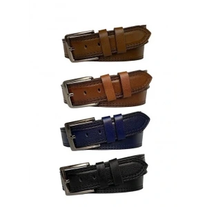 ERKEK KLASİK KEMER 3.5 CM 4 LÜ SET-   SİYAH-BORDO-KAHVE-TABA