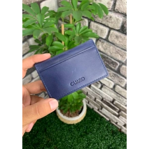 Guard Antik Lacivert Deri Kartlık