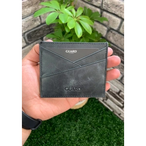 Guard Antik Siyah Deri Kartlık