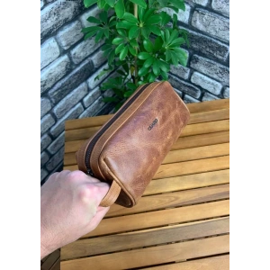 Guard Antik Taba Unisex Deri El Çantası