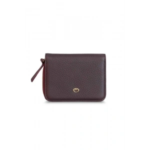 Guard Çift Taraflı Fermuarlı Bordo Kadın Cüzdanı
