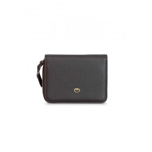 Guard Çift Taraflı Fermuarlı Kahverengi Kadın Cüzdanı