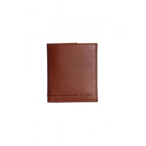 Guard Çok Bölmeli Dikey Antik Taba Deri Erkek Cüzdanı
