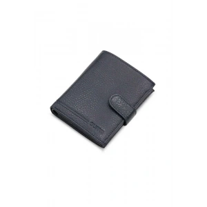 Guard Çok Bölmeli Patlı Dikey Lacivert Deri Erkek Cüzdanı