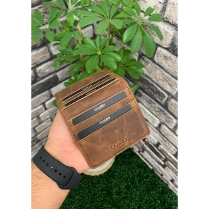 Guard Crazy Taba Patlı Tasarım Deri Kartlık