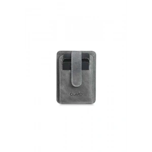 Guard Dikey Crazy Gri Deri Kartlık