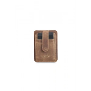 Guard Dikey Crazy Taba Deri Kartlık