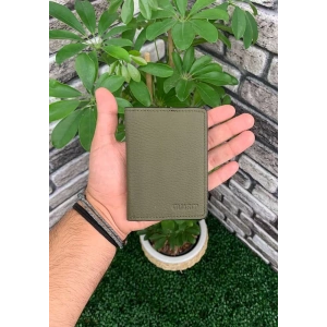 Guard Haki Yeşil Deri Kartlık