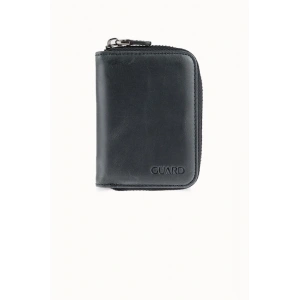 Guard  Hakiki Deri Antik Siyah Kartlık