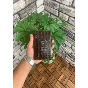 Guard Kahverengi Croco Pasaport Kılıfı