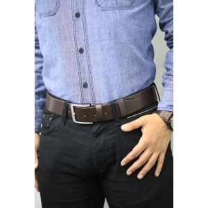 Guard Kahverengi Erkek Deri Kemer 4,5 Cm