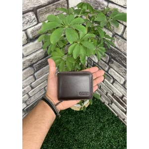 Guard Kahverengi Fermuarlı Kartlık