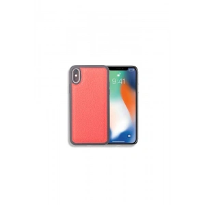 Guard Kırmızı Deri iPhone X / XS Kılıfı