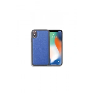 Guard Lacivert Deri iPhone X / XS Kılıfı