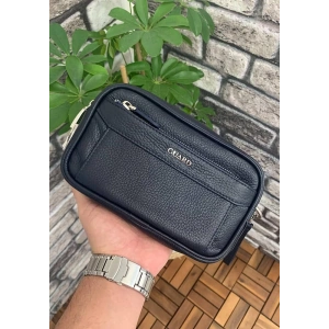 Guard Lacivert Hakiki Deri Şifreli El Çantası