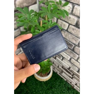 Guard Lacivert Temi Nappa Deri Kartlık