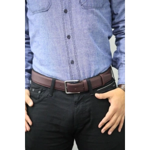 Guard Mat Deri Erkek Kemeri 4 Cm - Bordo