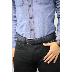 Guard Mat Deri Erkek Kemeri 4 Cm - Lacivert