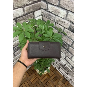 Guard Mat Kahverengi Fermuarlı ve Deri Patlı El Portföyü