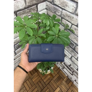 Guard Mat Lacivert Fermuarlı ve Deri Patlı El Portföyü