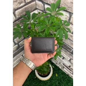 Guard Mıknatıslı Küçük Boy Kahverengi Deri Kartlık/Kartvizitlik