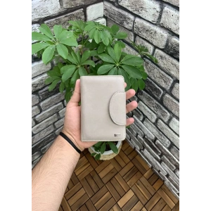 Guard Nubuk Krem Deri Bayan Cüzdan