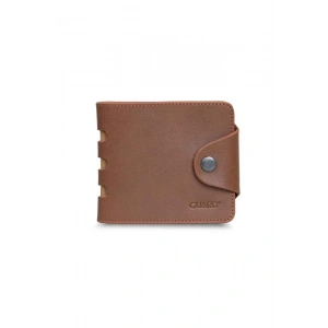 Guard Patlı Spor Deri Yatay Erkek Cüzdanı - Taba