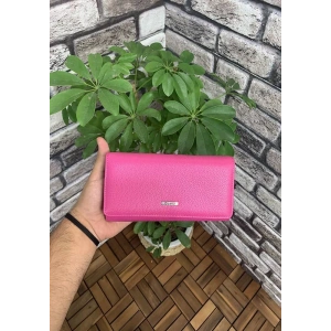 Guard Pembe Deri Fermuarlı Bayan Cüzdanı
