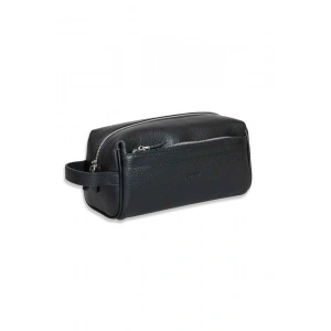 Guard  Siyah Çift Bölmeli  Hakiki Deri Unisex El Çantası