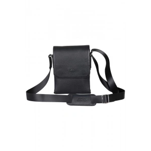 Guard Siyah Deri Çok Bölmeli Omuz Çantası