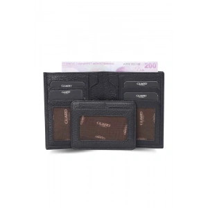 Guard Siyah Gizli Kartlıklı  Deri Erkek Cüzdanı