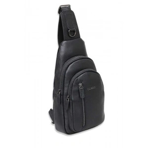 Guard Siyah Hakiki Deri Çapraz Çanta