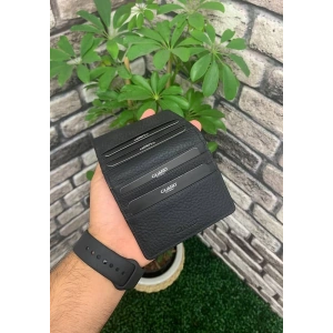 Guard Siyah / Kırmızı Patlı Tasarım Deri Kartlık