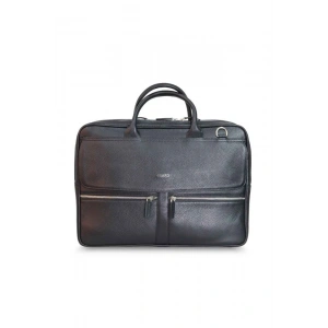 Guard Siyah Mega Boy Laptop Girişli Deri Evrak Çantası