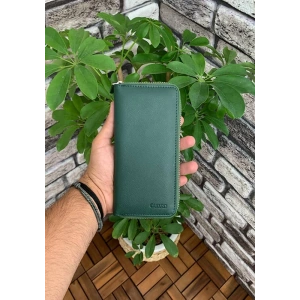 Guard Yeşil Safiano Fermuarlı Portföy Cüzdan