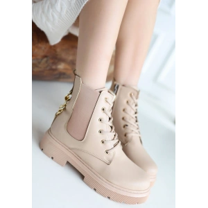 Harte Siyah Cilt Bağcıklı Bot