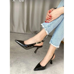 Hies Bej Rugan Topuklu Ayakkabı