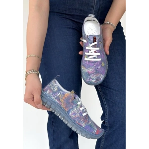 Jiten Siyah Deri Bağcıklı Spor Ayakkabı