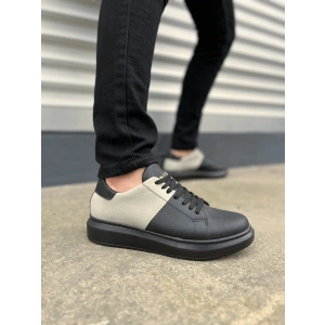 JY151 Boost Bağcıklı Cilt Süet Erkek Günlük Sneaker Ayakkabı CSST - Siyah/Gri