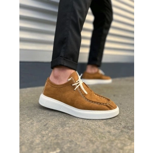 JY170 Tornado Bağcıklı Süet Erkek Günlük Spor Klasik Ayakkabı SBT - Taba