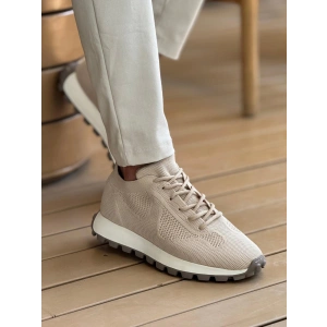 MN2409 - Triko Erkek Ayakkabı BEJ