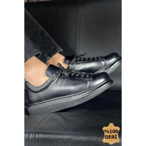 MN257 - DST Estrella Deri Erkek Ayakkabı SIYAH